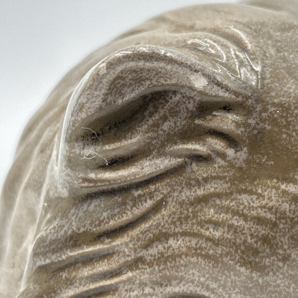 Vintage Tan Brown Kitty Cat Sleeping Napping Large Ceramic Statue Figurine 11" - Picture 4 of 10